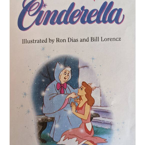 Vintage Golden Book Set of 2 Walt Disney Cinderella The Little Mermaid Childrens - Picture 6 of 13